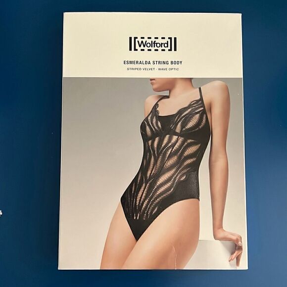 NWT Wolford Esmeralda String Body Rose Powder Pink 10 C-cup M - Picture 15 of 15